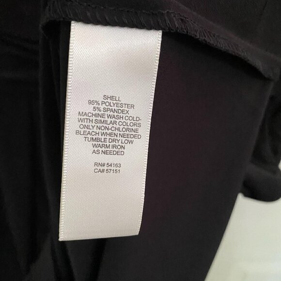 Eliza J Women's NWOT Black Flounce Sleeve Pockets Stretch Sheath Dress Size 20W - Picture 7 of 9